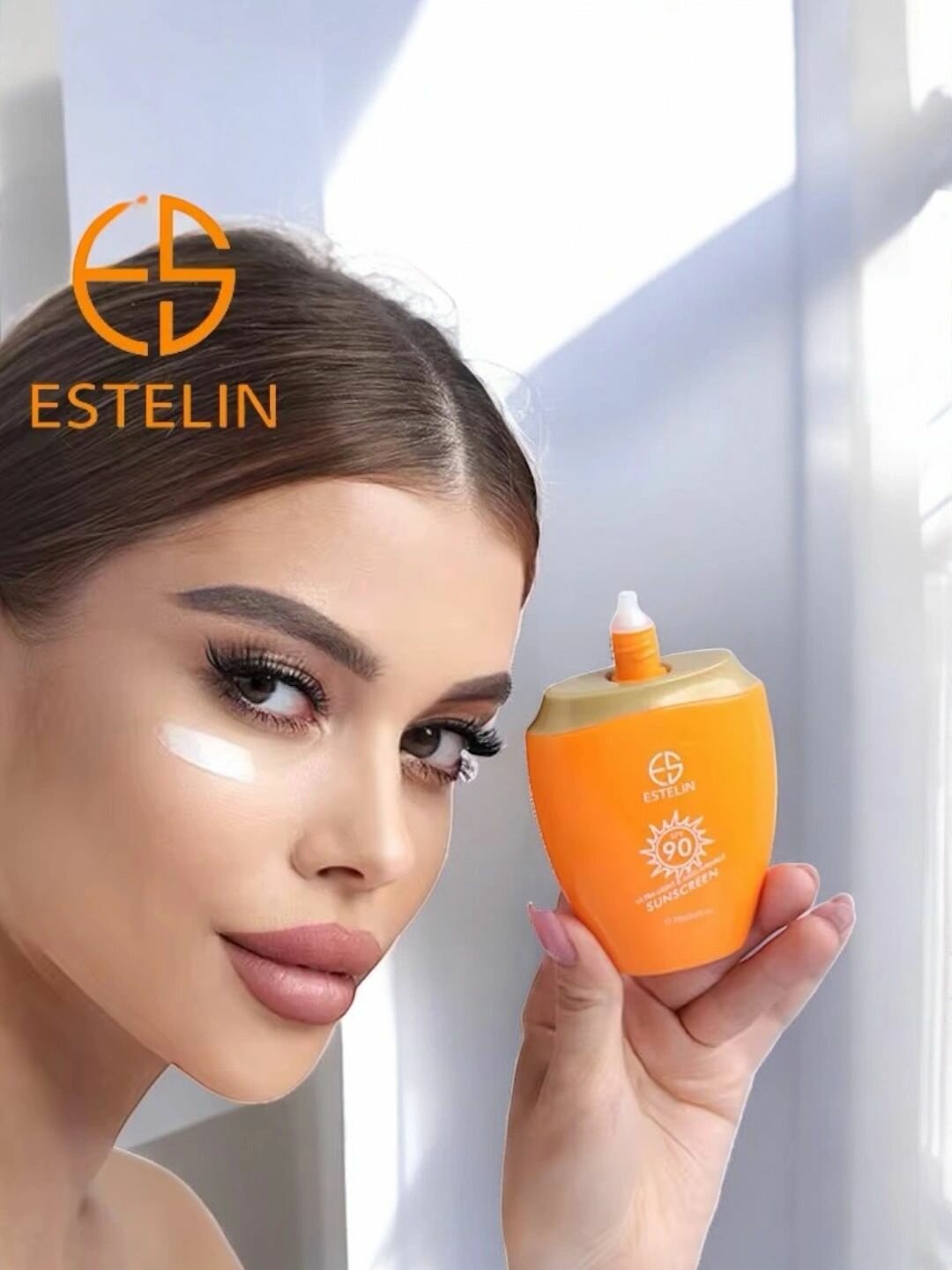 Солнцезащитный крем от загара Estelin, для лица и тела, SPF 60 и SPF 90