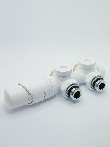 Изображение товара Узел подключения радиатора ViEiR с термоголовкой, 1/2" x 3/4", латунь