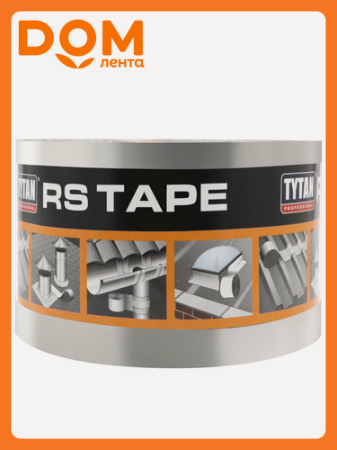 Изображение товара Лента битумная для кровли TYTAN Professional RS TAPE 10 см x 10 м алюминий