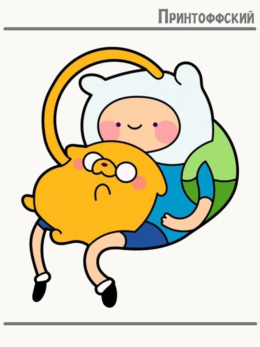 Термонаклейка для одежды и аксессуаров DTF-печать Adventure time