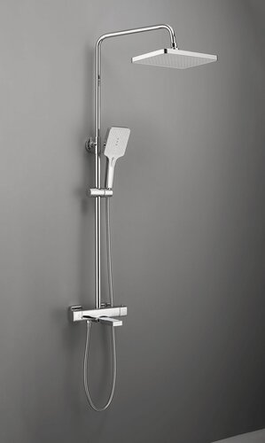 Изображение товара Душевая система c термостатом, тропический душ HAIBA HB24537, хром