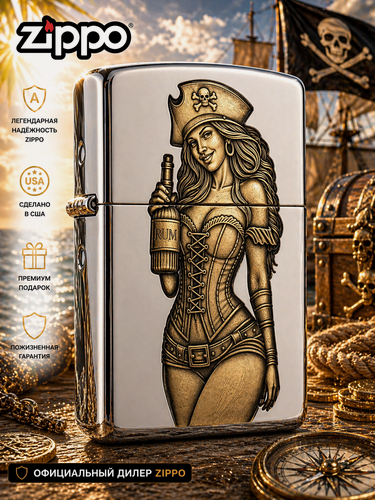 Изображение товара Зажигалка Zippo с гравировкой Королева Карибов