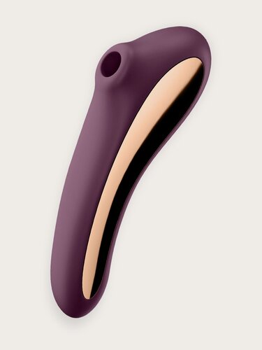 Изображение товара Satisfyer Dual Kiss вакуумный клиторальный стимулятор с вибрацией Сатисфаер вакумный вибратор женский
