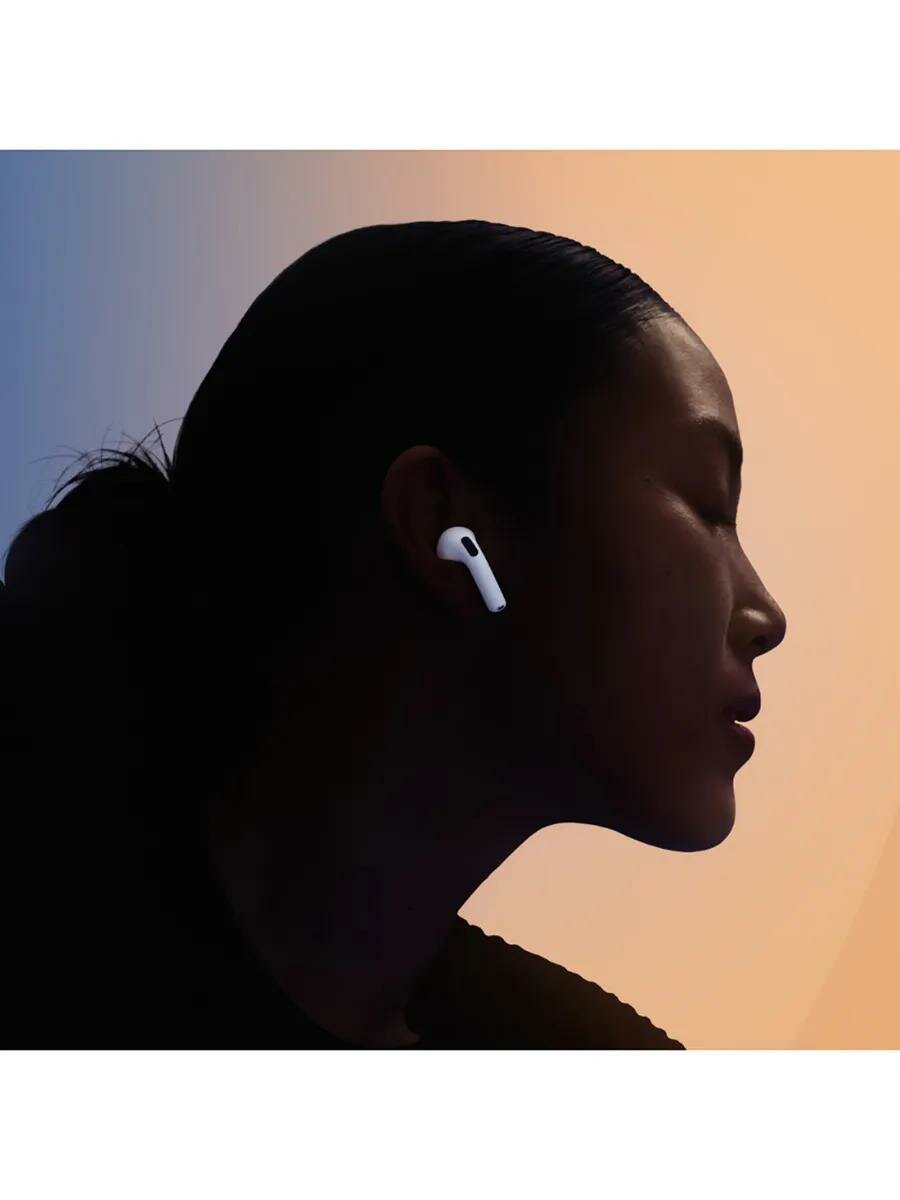 Наушники Apple AirPods 4 без шумоподавления 2024 Bluetooth 5.3 — фото 1