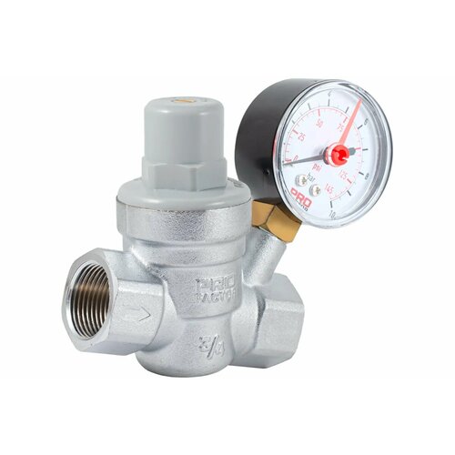 фото Редуктор давления воды 3/4", с манометром, серые, profactor, pf prv 254g