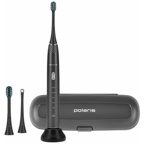 Электрическая зубная щетка Polaris PETB 0701 TC графитовая, 5 режимов, 48000 движений/мин — купить, цена, характеристики
