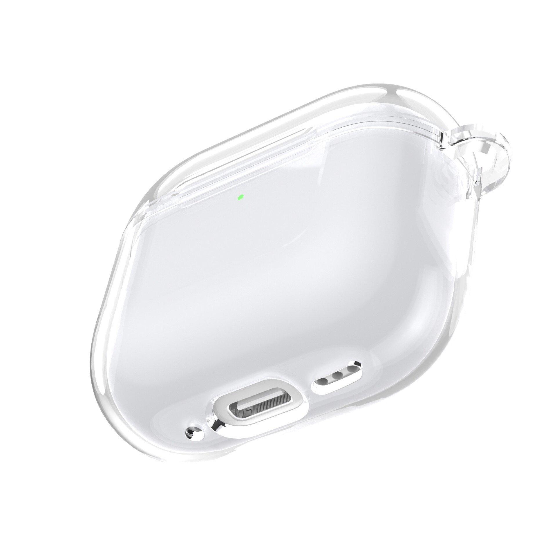Чехол для наушников Aks-Guard Apple AirPods 4 (2024) прозрачный — фото 1