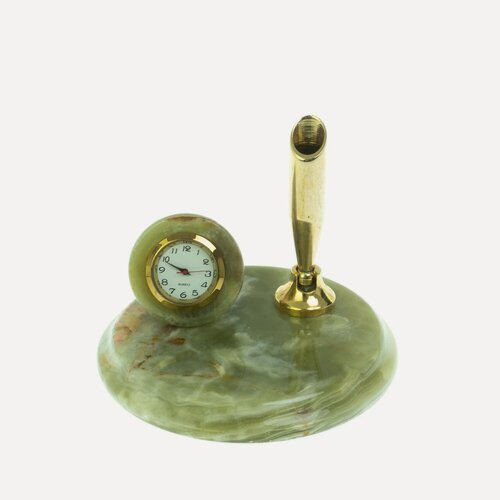 Изображение товара Письменный прибор с часами из оникса (4) 128883