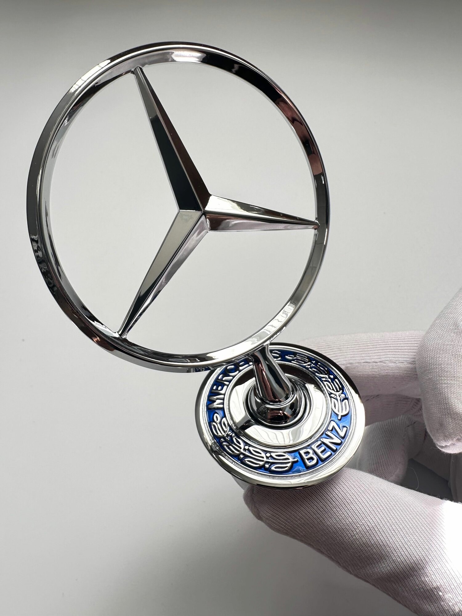 Эмблема прицел на капот Мерседес W221 W222 /значок прицел на капот Mercedes (1шт.)