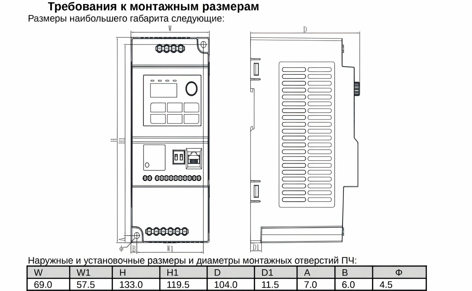 Частотный преобразователь ESQ F 190 2S-1.5K 1.5кВт 220В/ вх: 1ф x 220В, вых: 3ф х 220В Преобразователь частоты 1,5 кВт — фото 1