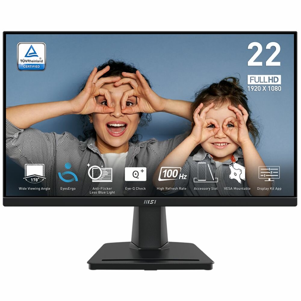 21.45" Монитор MSI PRO MP225V, VA, 1920x1080, 100 Гц