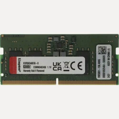 Изображение товара Оперативная память Kingston SO-DIMM 1x8Гб, 44800МБ/с 5600 МГц