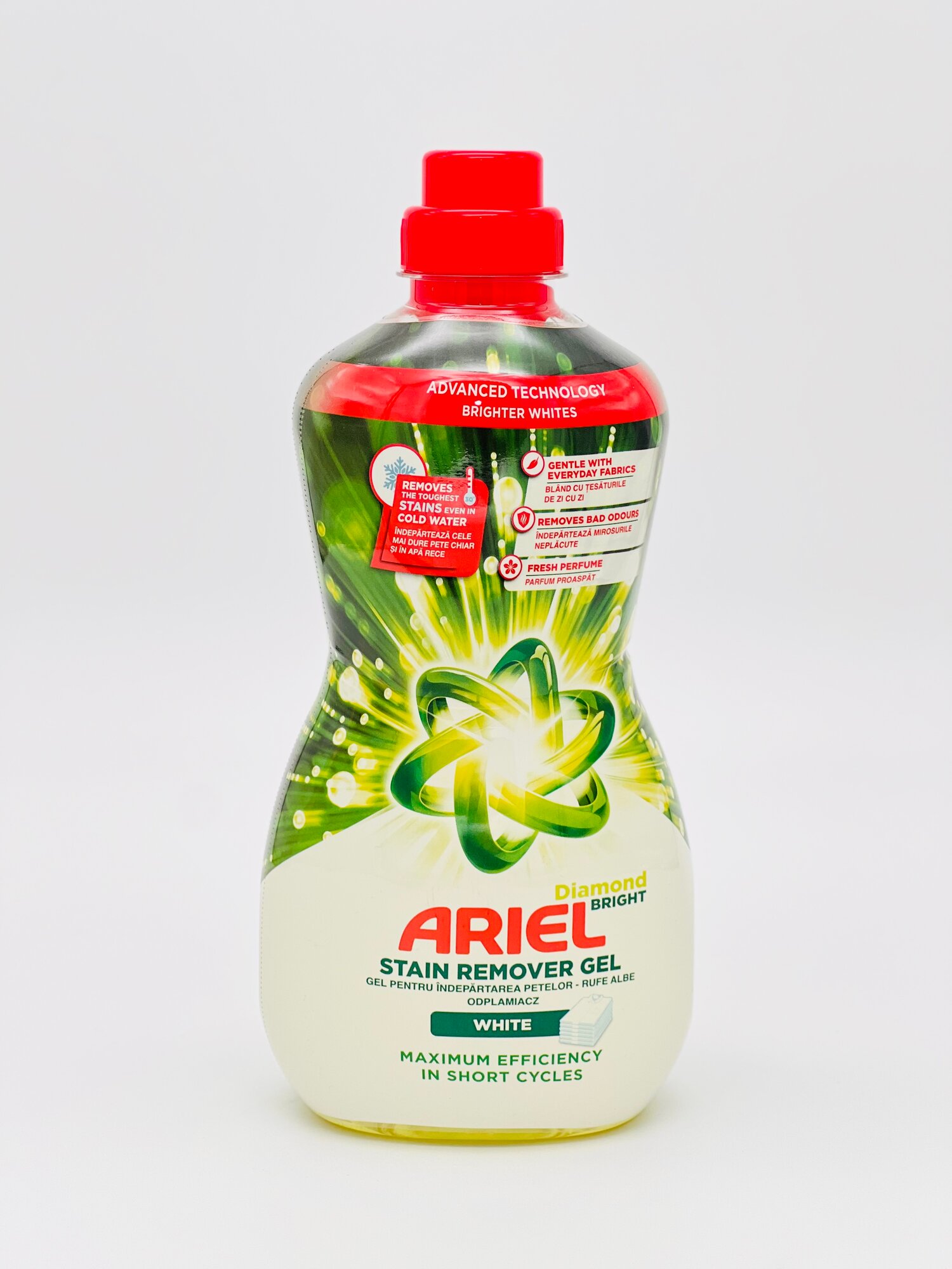 Пятновыводитель Ariel "Белое белье", биоразлагаемый, без искусственных красителей, 950 мл