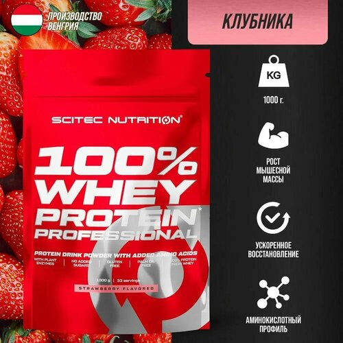 Протеин сывороточный Whey Protein Professional Клубника 1000 гр.