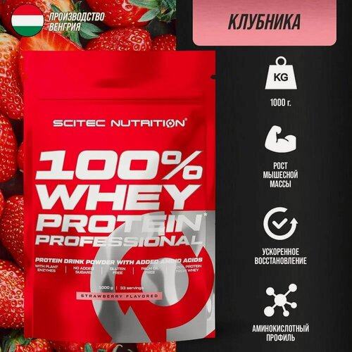 Изображение товара Протеин сывороточный Whey Protein Professional Клубника 1000 гр.