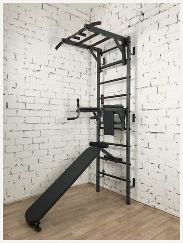 Изображение товара Усиленная шведская стенка Светофор S-2, цвет чёрный.