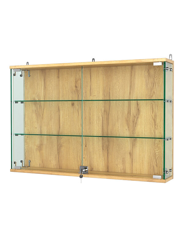 Витрина "атриум" настенная №3-1, Дуб Золотистый. Производитель товара - компания Westcom.