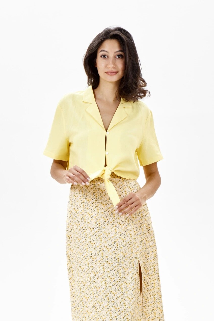 Рубашка Selfie, размер XS, желтый — фото 1