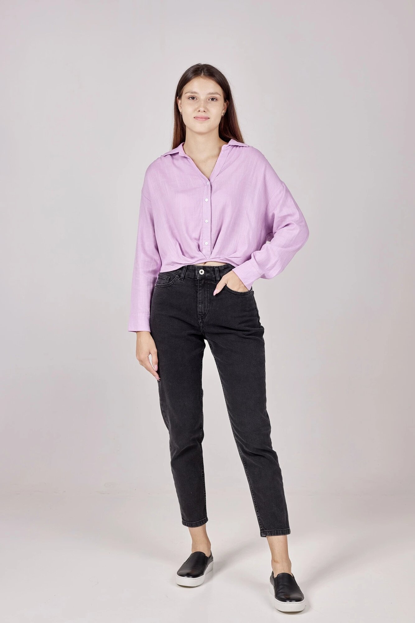 Рубашка Selfie, размер S, фиолетовый — фото 1