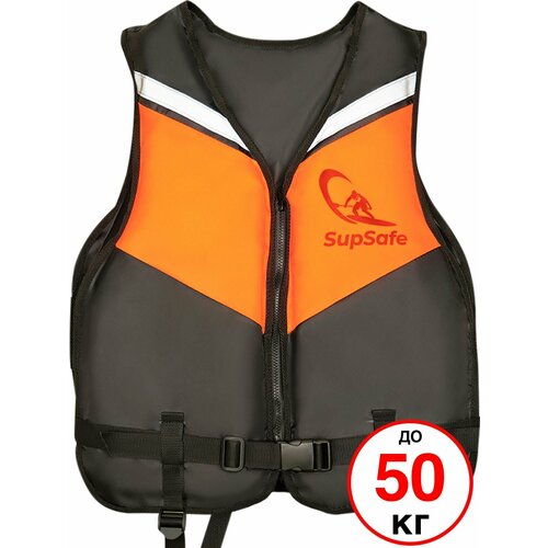 SupSafe спасательный жилет до 50 кг, 42-44 черный; оранжевый
