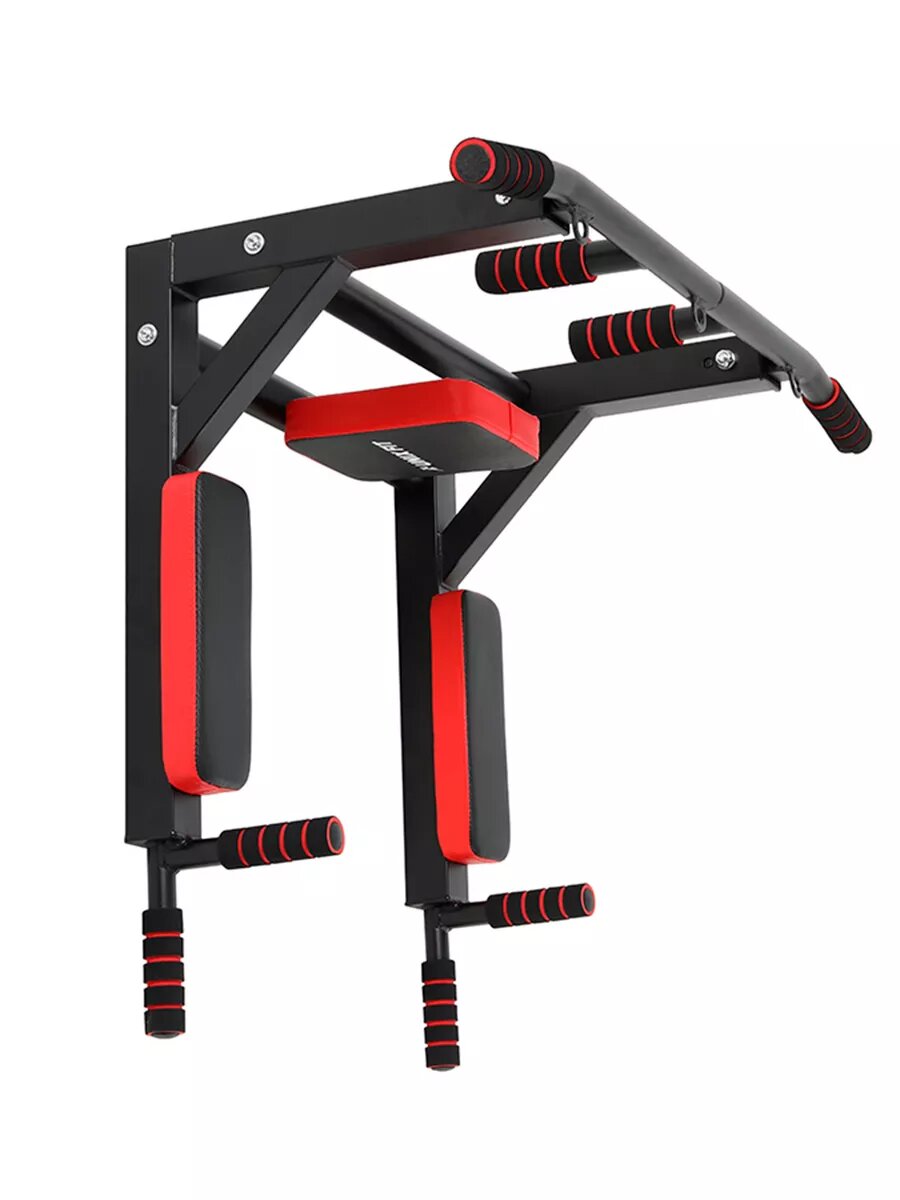 Турник настенный 3 в 1 UNIX Fit PULL UP 200 для домашних тренировок, 2 хвата, нагрузка до 200 кг, 93х72х46 см UNIXFIT