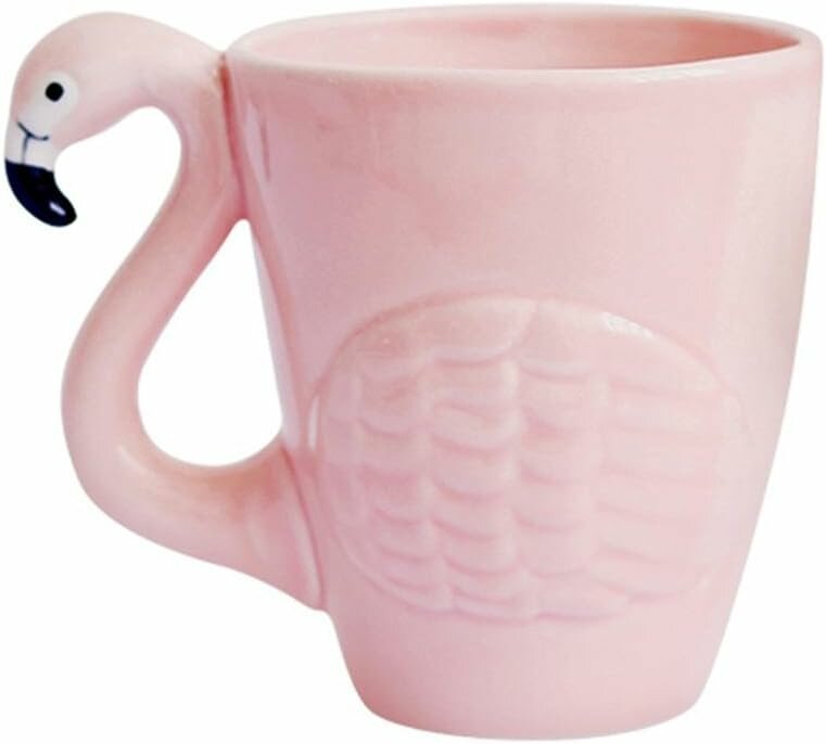 Flamingo Teapot - Роскошный розовый фламинго Микроволновая и посудомоечная безопасность Элегантный дизайн для дома/офиса (Розовый)