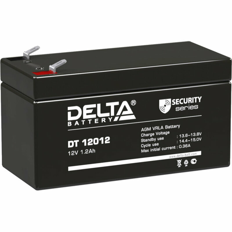 Батарея для ИБП Delta DT 12012 12В/1.2Ah, F1 (97x44x53мм), 2245413