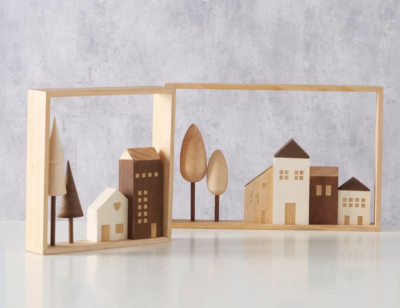 Интерьерное украшение улочки мерсбурга дерево 20-30 см 2 шт Boltze 2038962