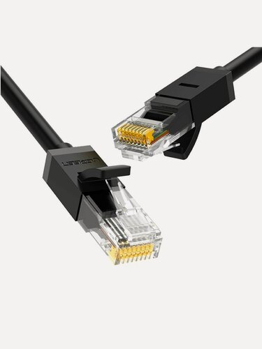 Изображение товара Кабель сетевой UGREEN NW102 (20169) Cat 6 8-Core U/UTP Ethernet Cable. Длина: 40м. Цвет: черный