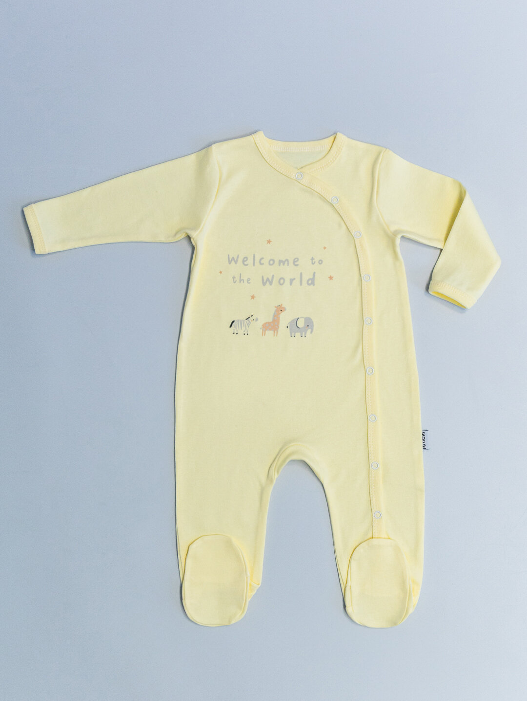 Комбинезон Amelli закрытая стопа размер 74 Желтый