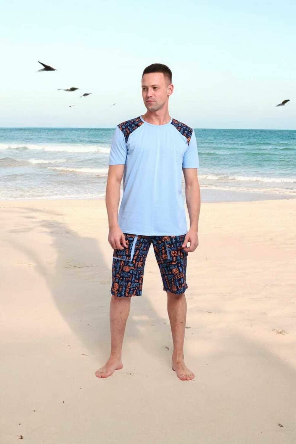 Комплект одежды Berchelli, размер 46, голубой,