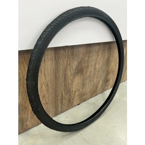 Велосипедная покрышка, камерная, 24 дюйма, черный цвет, сликовый протектор