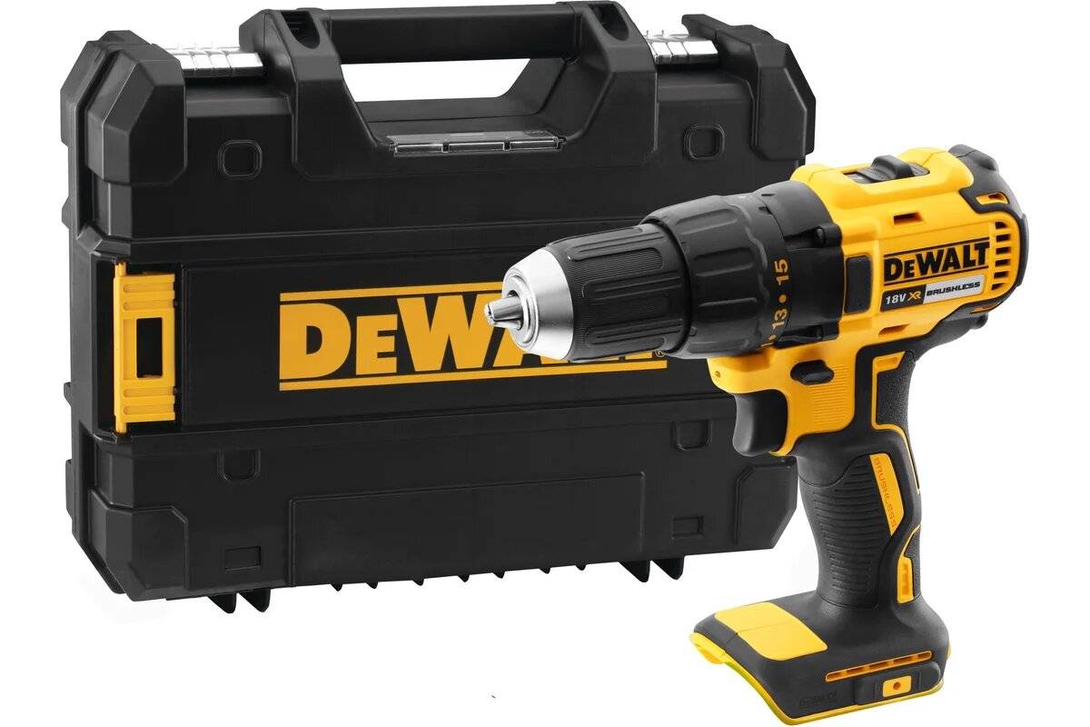 Аккумуляторная дрель-шуруповерт DEWALT DCD777NT без АКБ и ЗУ в кейсе TSTAK