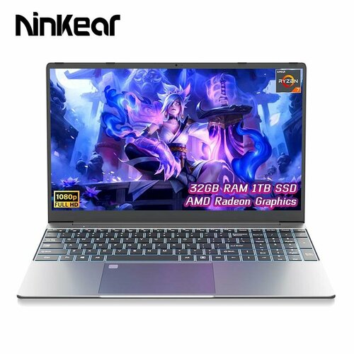 Ноутбук Ninkear A15 Plus AMD Ryzen 7 5700U 156 32ГБ1TБ Windows 11 PRO MS Office 2021 Adobe Photoshop 54611₽