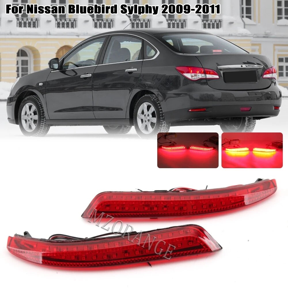 Фонарь заднего бампера для Nissan Almera Bluebird Sylphy, Red — фото 1