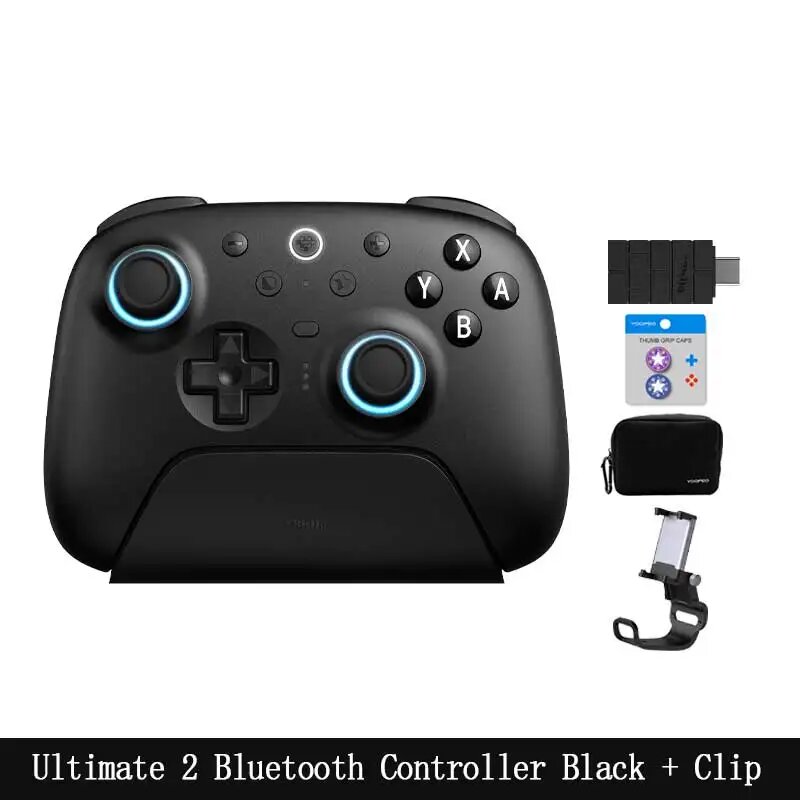 Игровой контроллер 8BitDo Ultimate 2 Bluetooth, Black with Clip
