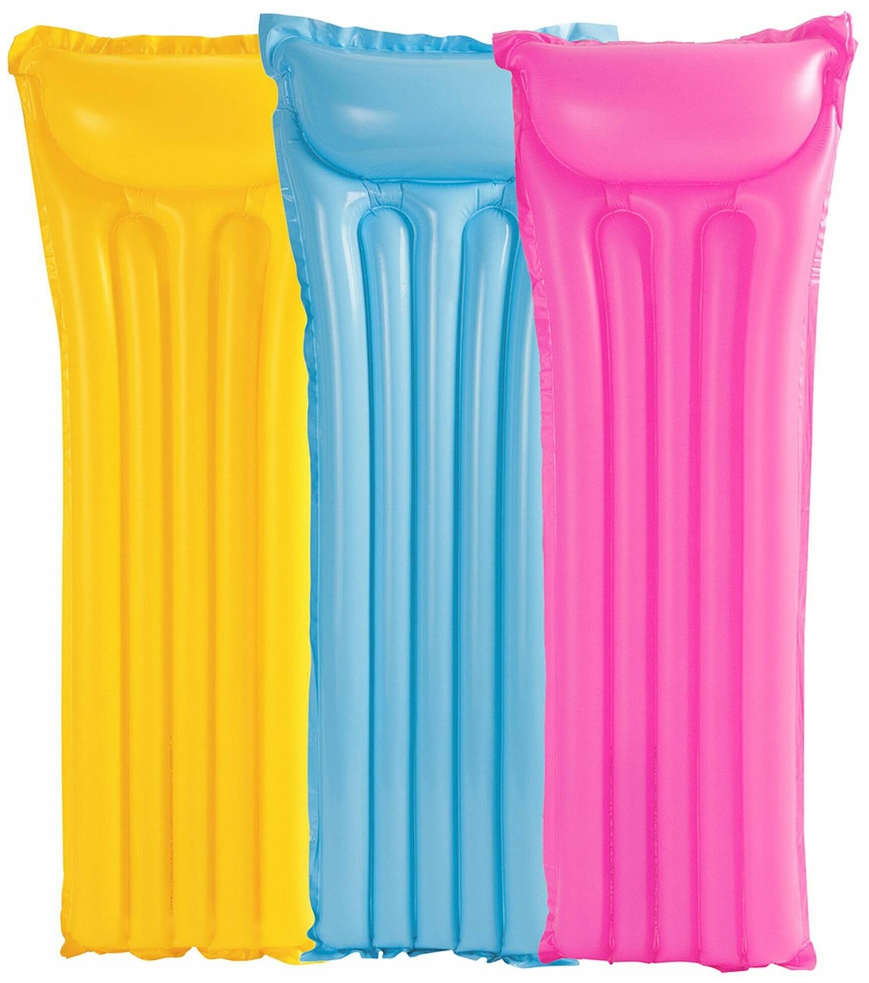 INTEX Матрас пляжный «Неон» 183 х 76 см цвета микс 59717NP INTEX