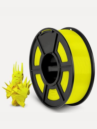 Изображение товара Филамент NVPRINT PLA Yellow для 3D печати диаметр 1.75мм длина 330 метров масса 1 кг
