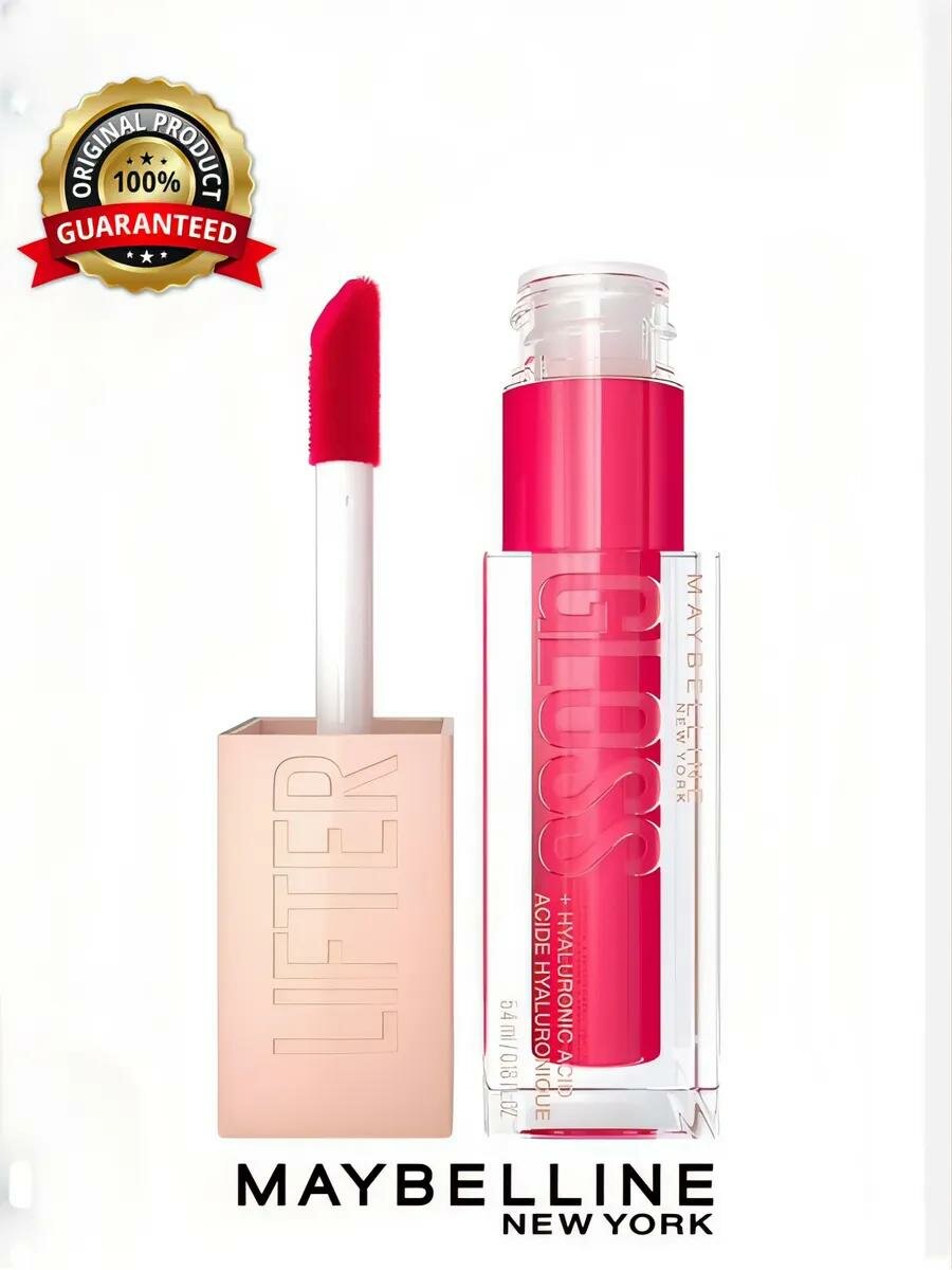 Maybelline New York Блекс для губ Lifter Gloss, , гиалуроновой кислотой, 5.4 мл. N 24 Bubble Gum — фото 1