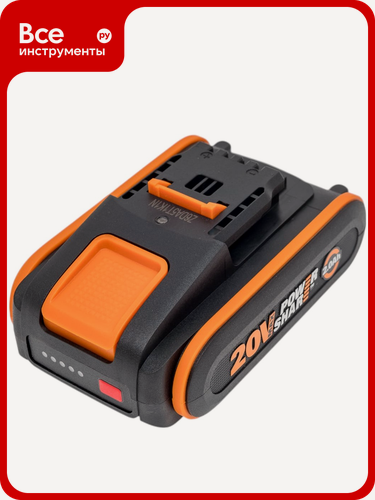 Изображение товара Аккумулятор WORX 20В, 2Ач WA3639, 40 В, для всех аккумуляторных устройств