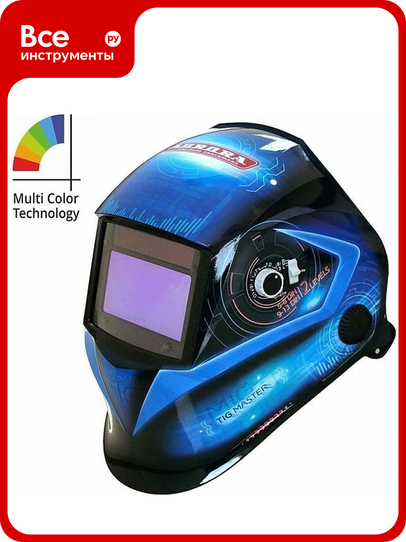 Маска сварщика с увеличенным светофильтром Aurora Хамелеон SUN7 TIG MASTER 16876