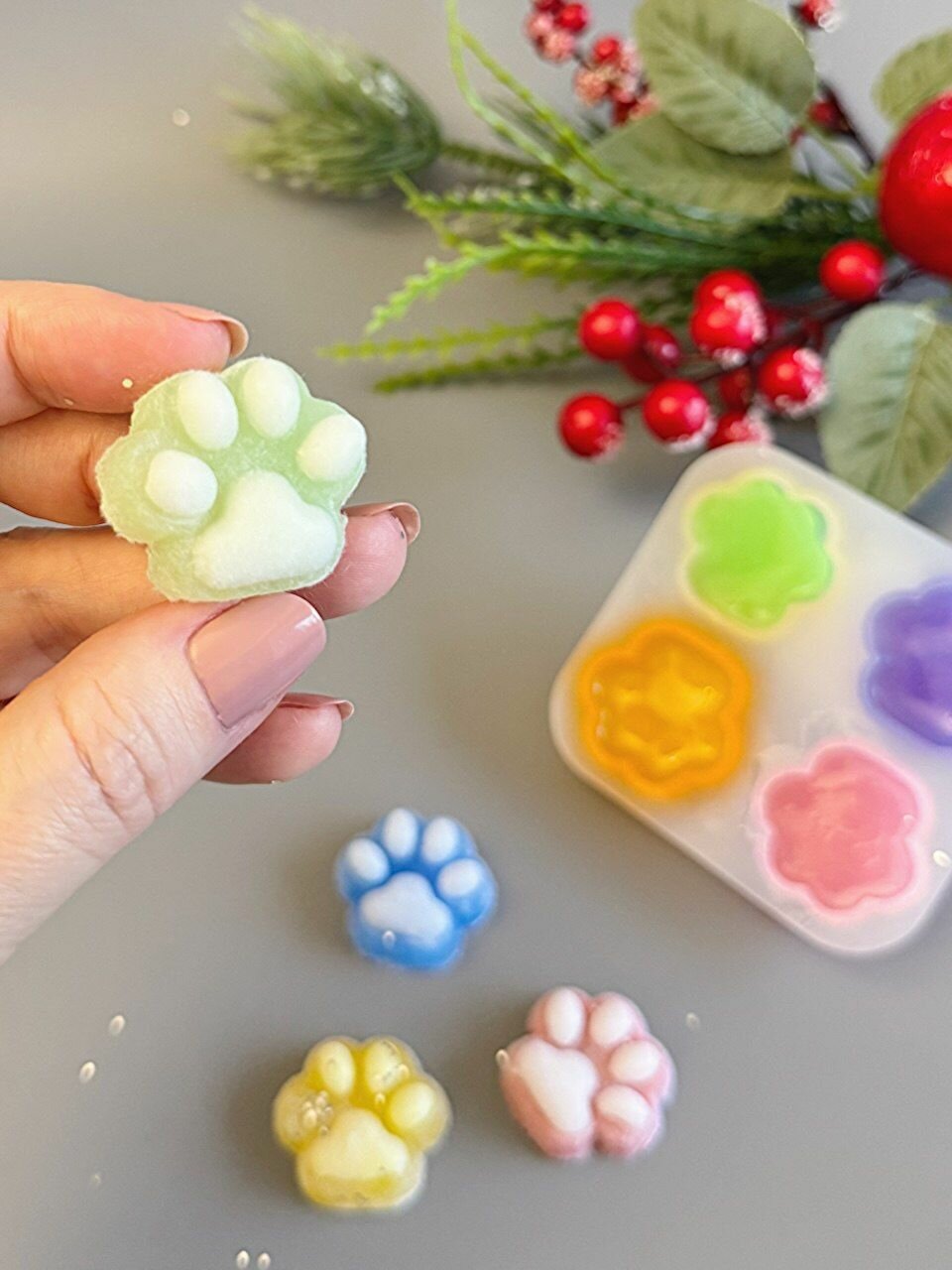 Молд для эпоксидной смолы 4 лапки — фото 1