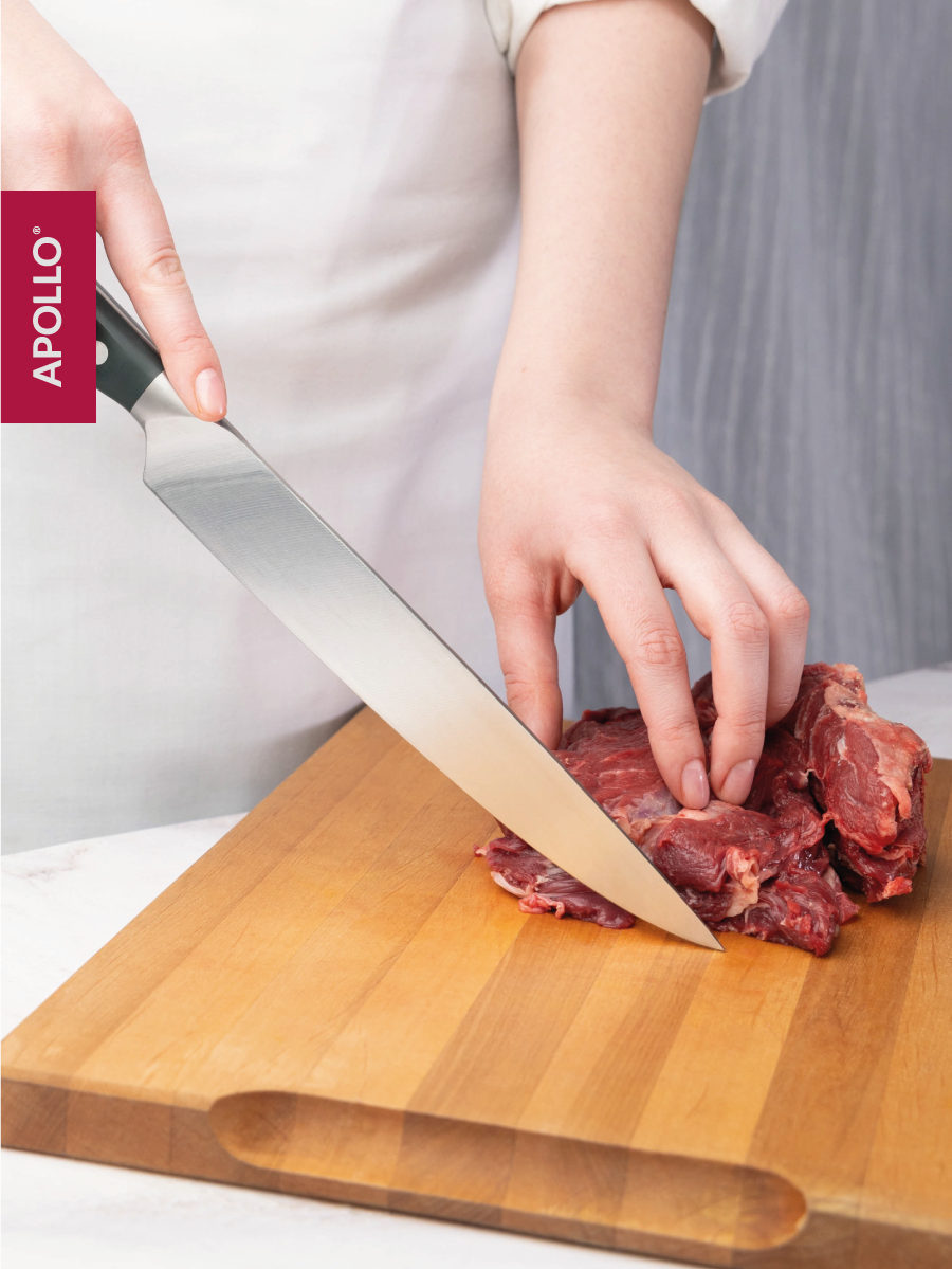 Нож кухонный Apollo нержавеющая сталь ABS-пластик длина лезвия 22 см