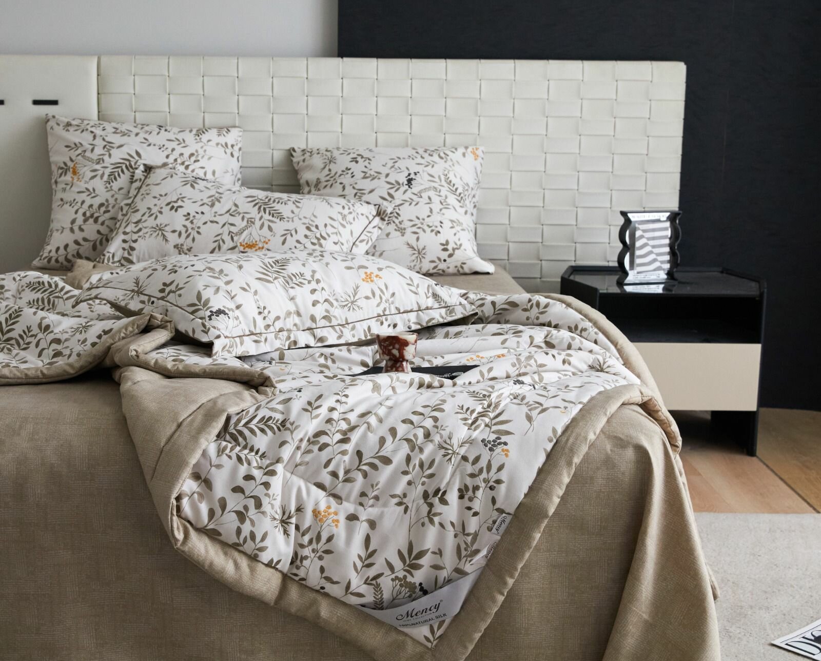 Постельное белье 1 5 спальное с одеялом Сатин Mency MEN-8 — фото 1