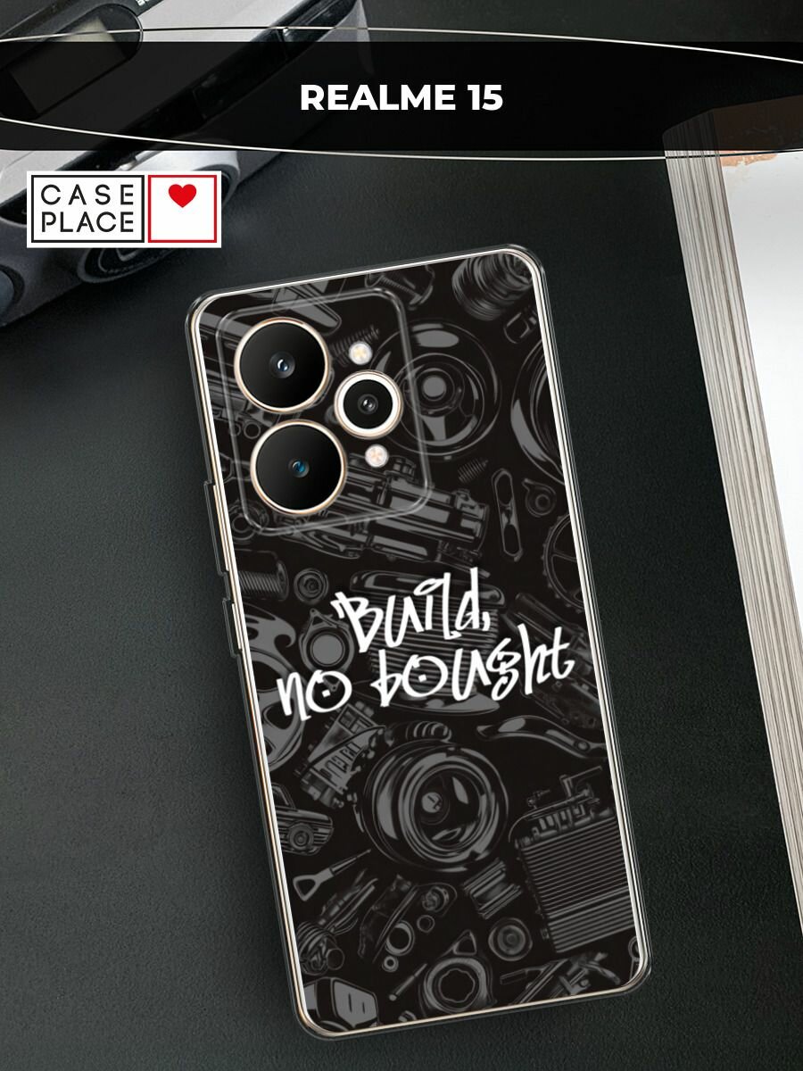 Силиконовый чехол на Realme 15 / Реалми 15 с принтом "Build no bought"