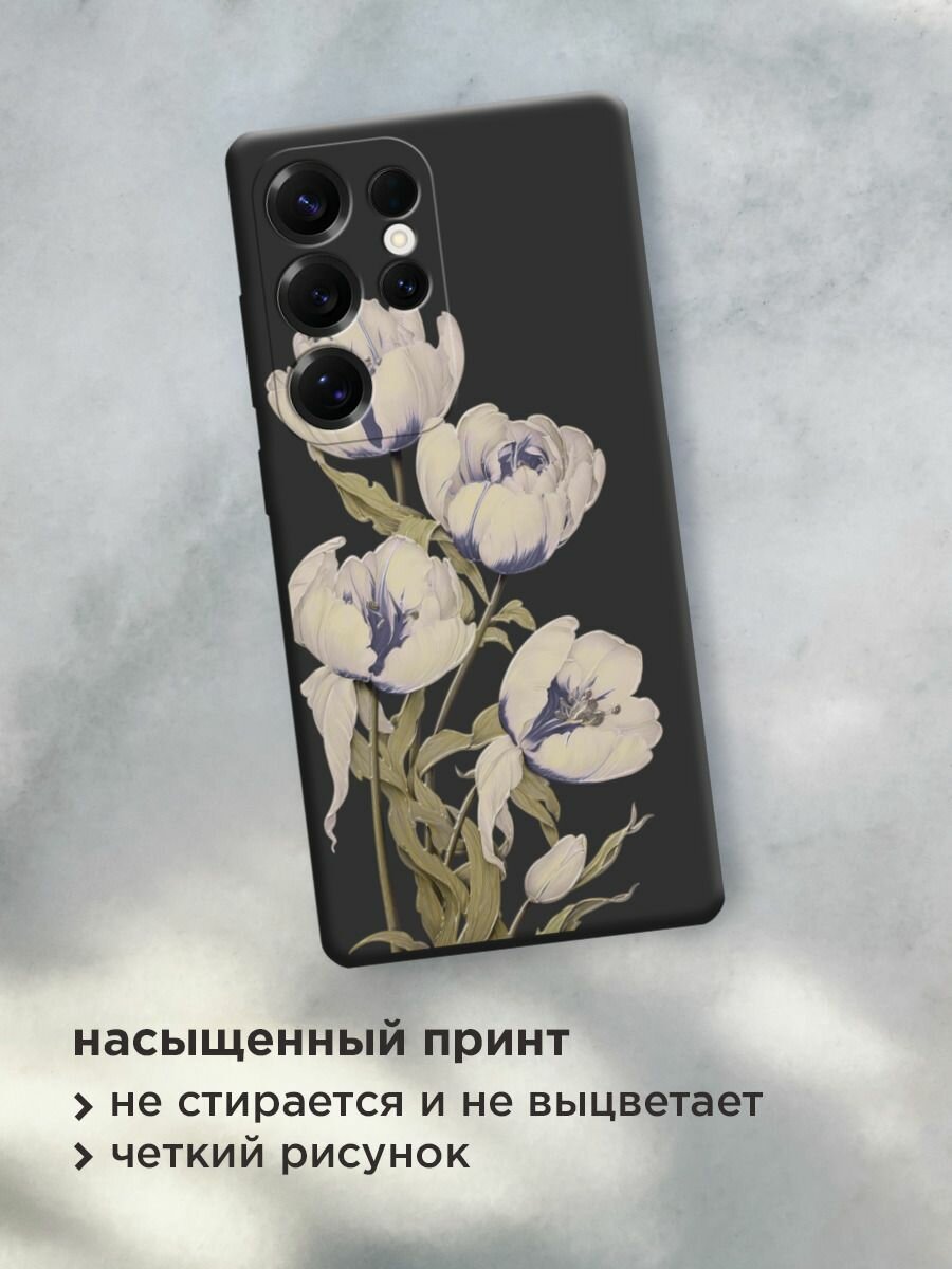 Чехол на Samsung S25 Ultra / Самсунг s25 ultra с принтом "Серые бутоны 2" — фото 1
