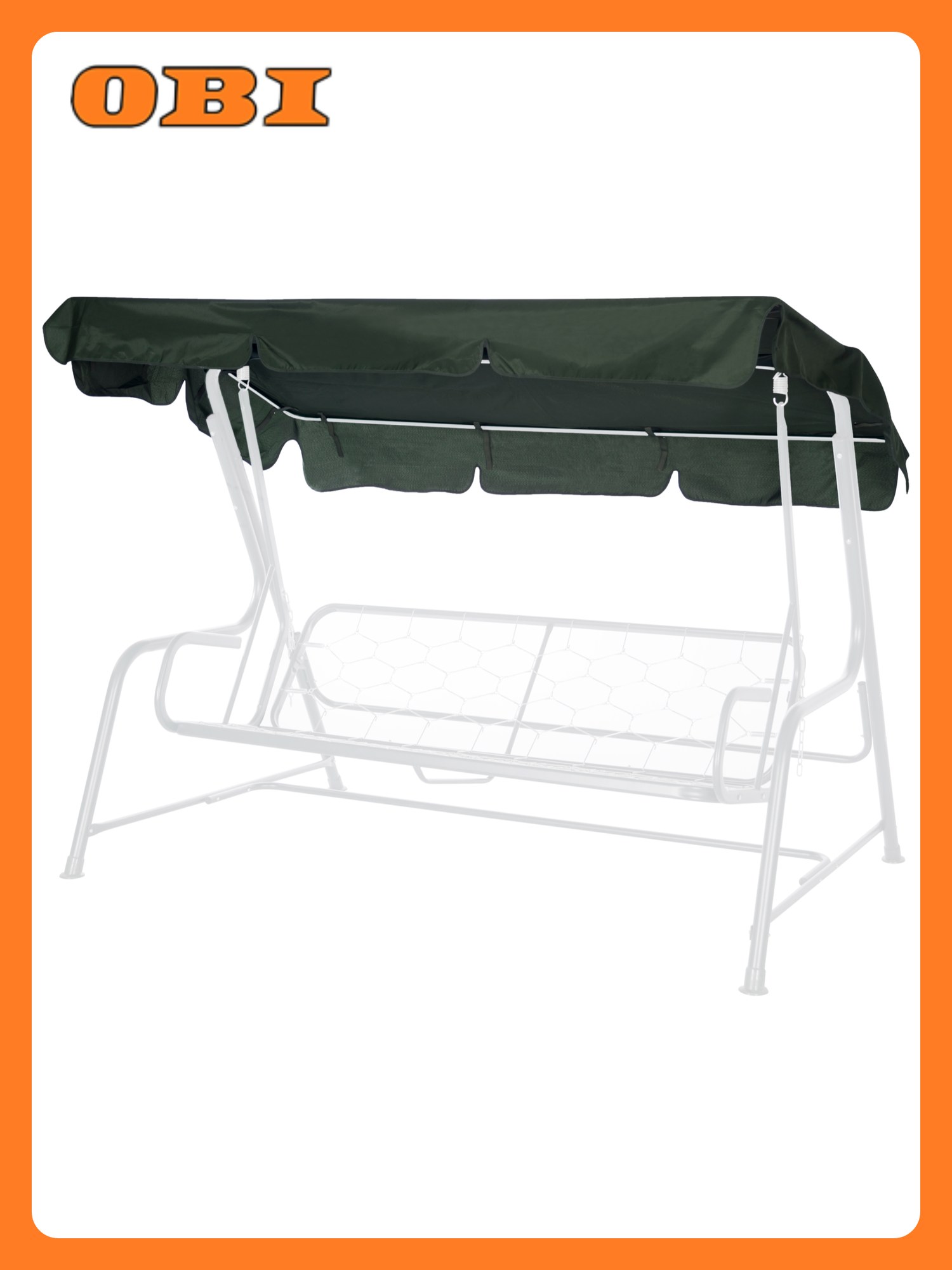 Тент Удачная Мебель для качелей текстиль зеленый 240x146 см