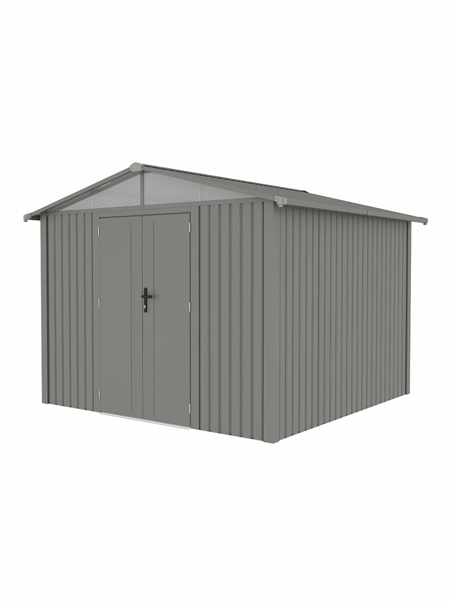 Сарай металлический Black Fox Panorama D 7.6 м2 304 x 296 x 228 см серый