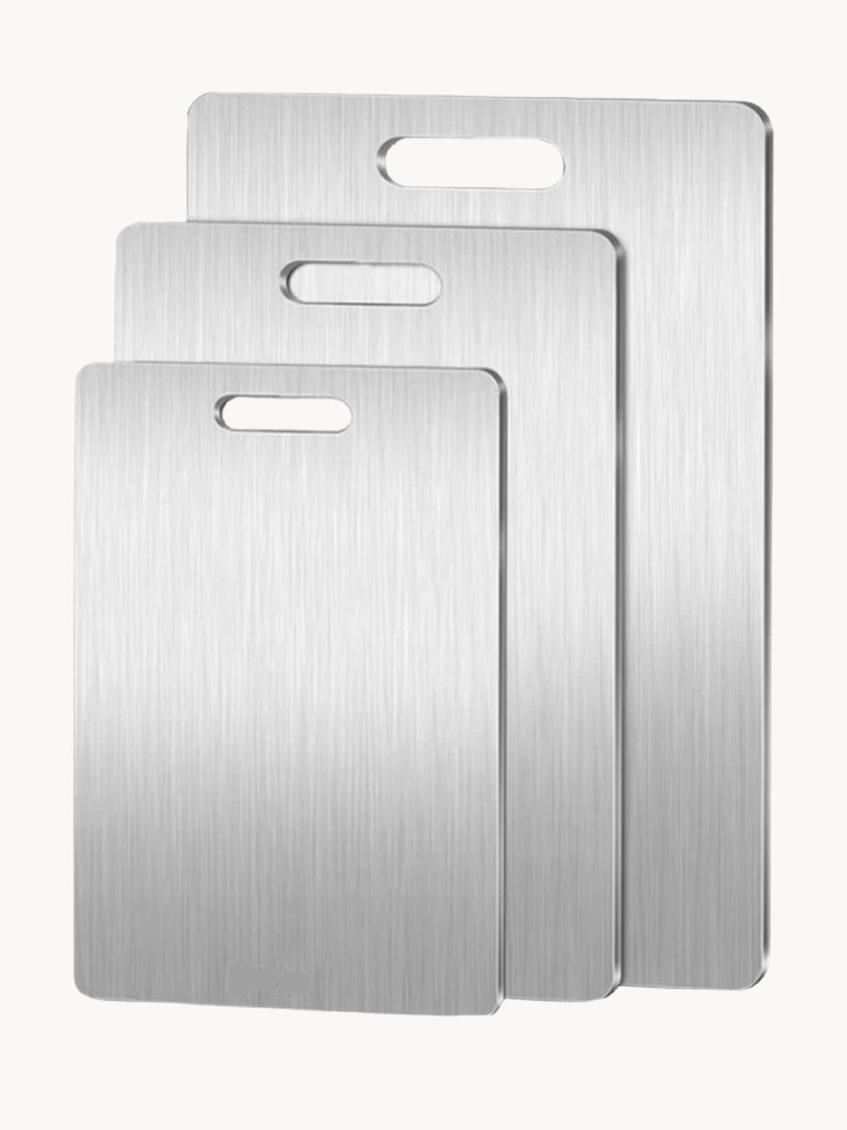 Набор разделочных досок SHIMA из нержавеющей стали, серебристый металлик, 3 шт S+M+L