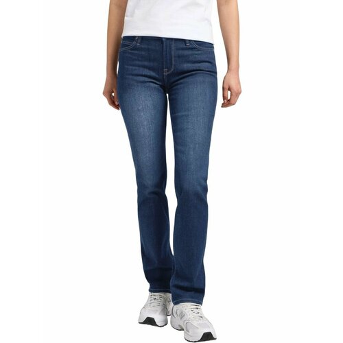 фото Джинсы lee women marion straight jeans, размер 30/31, синий